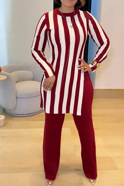 Striped T Shirts & Pants Set Lavish Daily