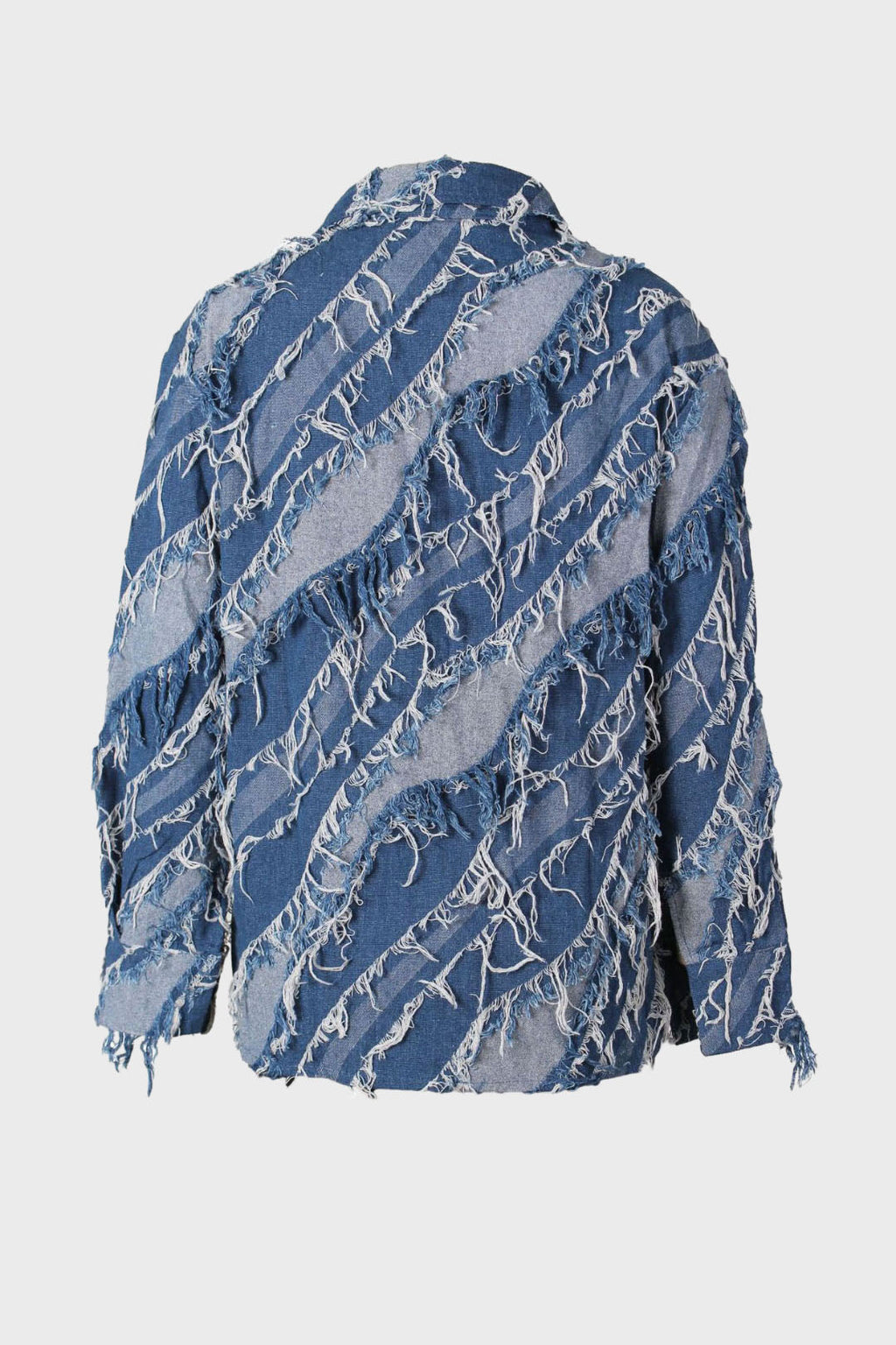 Fringed Denim Jacket Lavish Daily