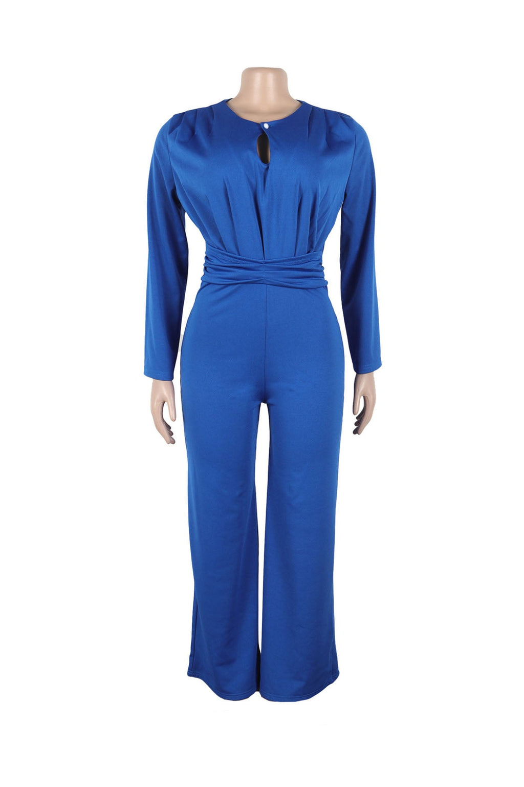 Elegant Solid Color Hollow Out O Neck Jumpsuits Lavish Daily