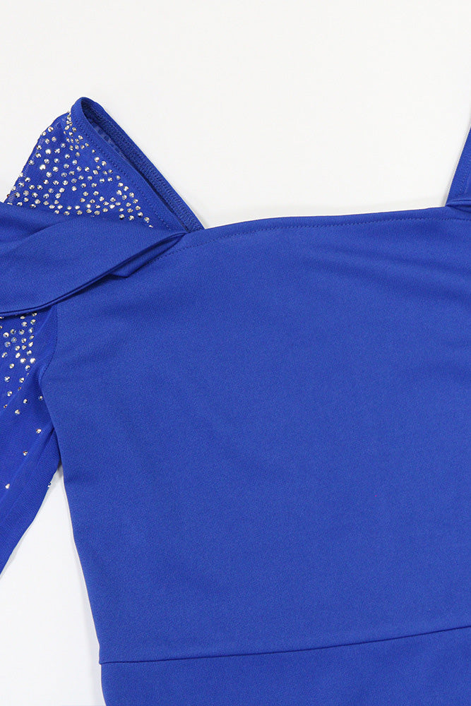 Square Neck Long Sleeve Bodycon Maxi Dress Lavish Daily