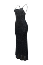 Rhinestone and Pearl Mesh Mermaid Maxi Dress Lavish Daily