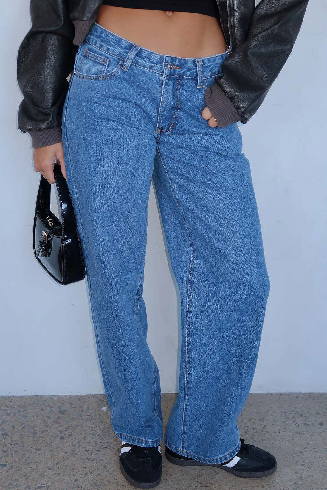 Low Rise Wide Leg Jeans Lavish Daily