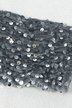 Sequin Slit Mini Bodycon Dress Lavish Daily