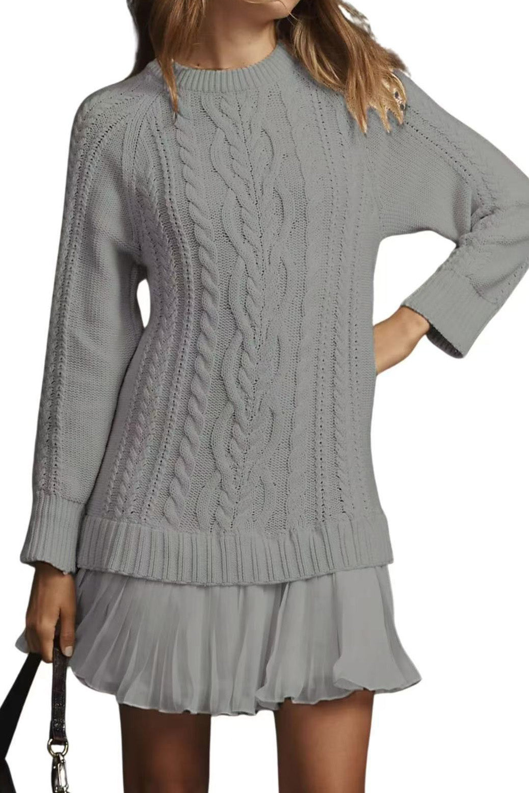 Casual Twist Sweater Mini Dress Lavish Daily