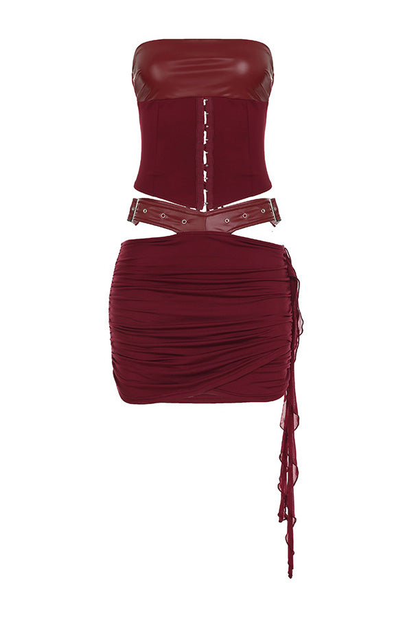 Strapless Corset & Skirt 2-Piece Set Lavish Daily