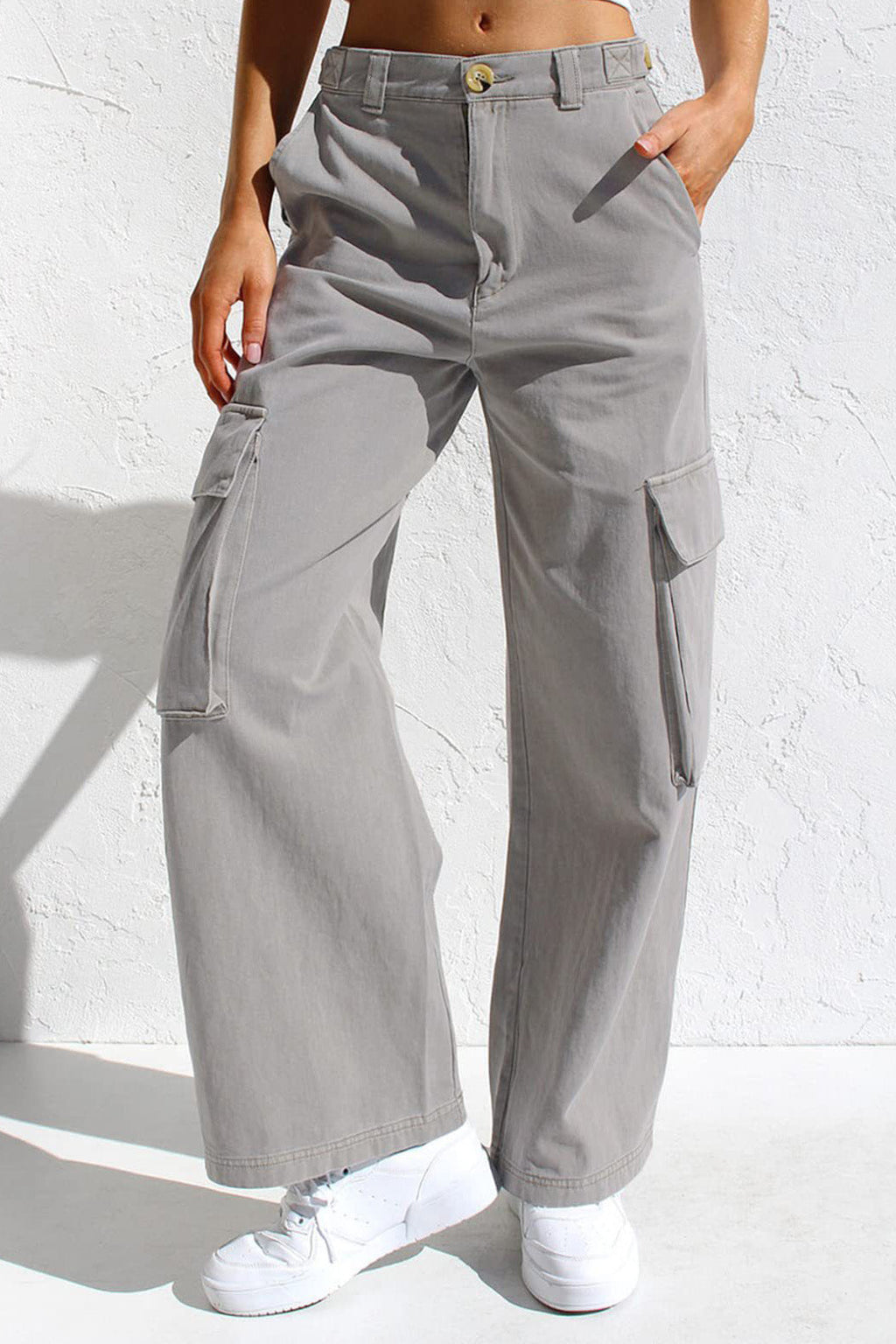 Multi Pocket Cargo Style Women’s Denim Pants Lavish Daily