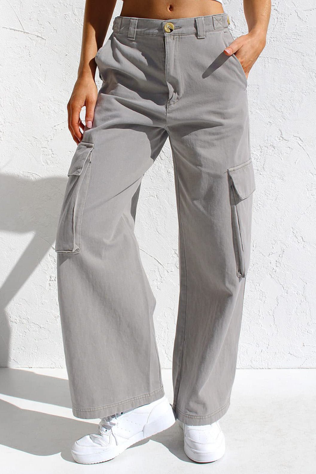 Multi Pocket Cargo Style Women’s Denim Pants Lavish Daily