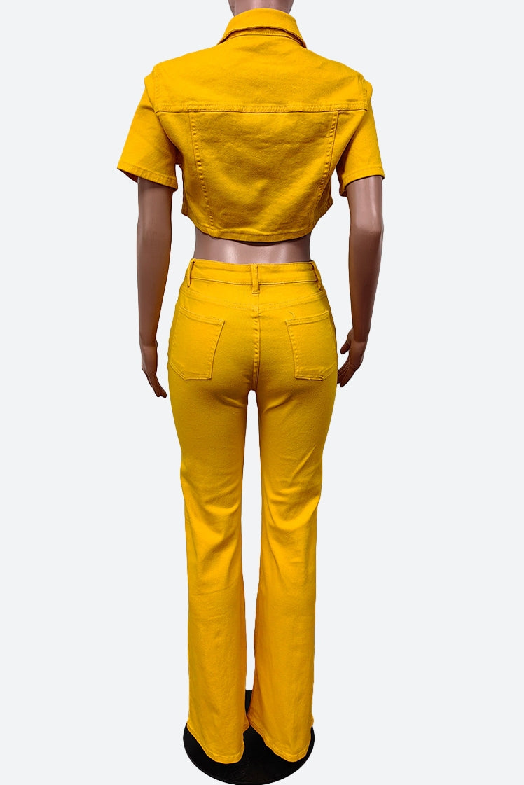 Denim Two Piece Set Lavish Daily