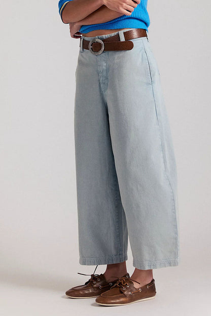 Cropped Wide-Leg Jeans Lavish Daily
