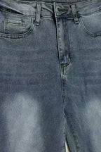 Wide Cuffed Straight Jeans Lavish Daily