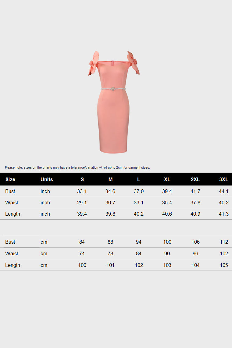 Flower Slim Hip Dress Lavish Daily