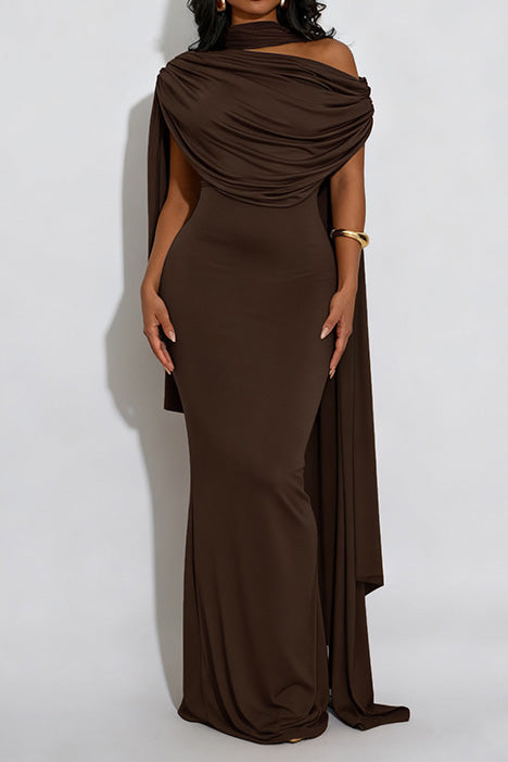 Elegant Pleated Maxi Dress Lavish Daily