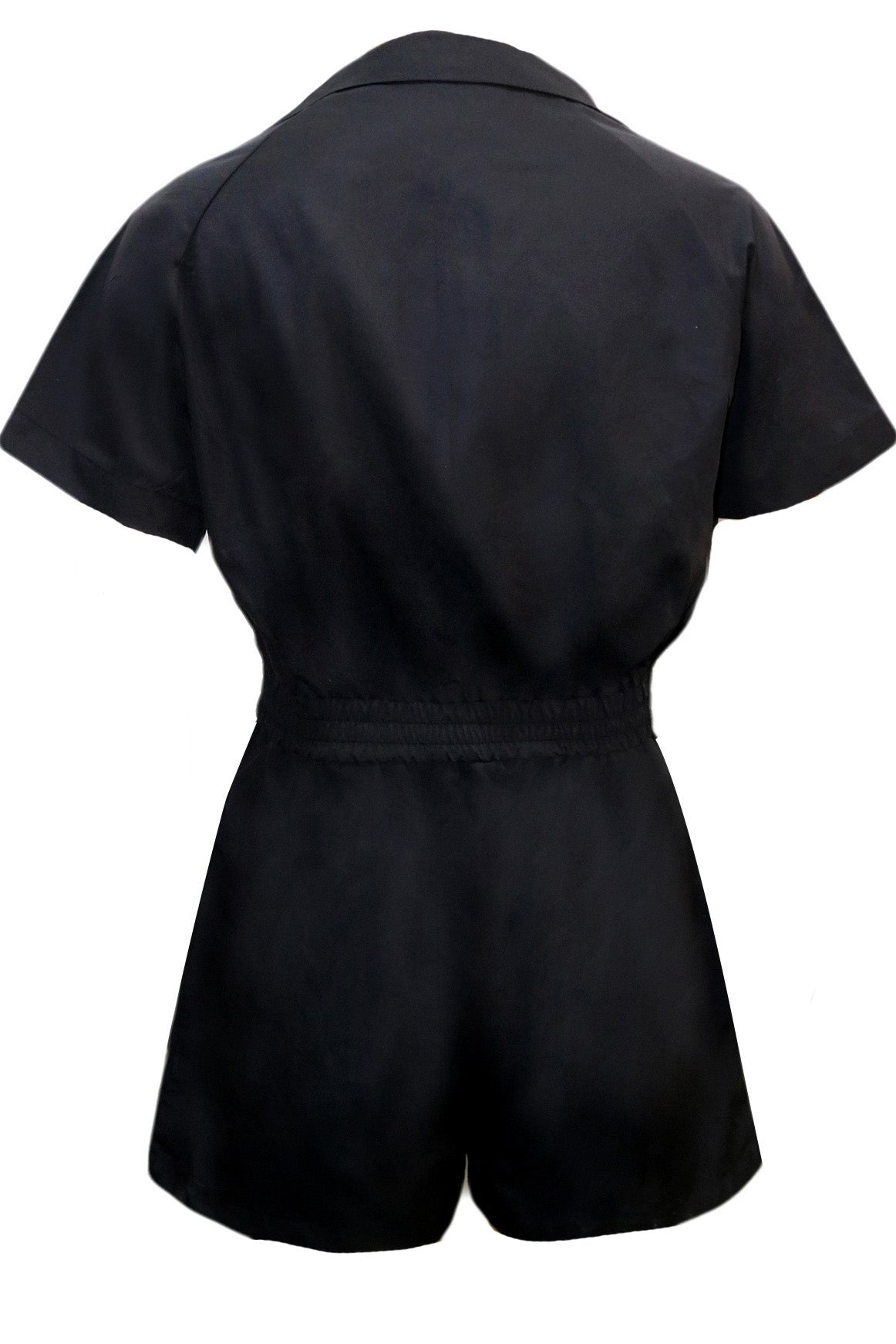 Contrast Piping Zip-Up Crop Top & Shorts Set Lavish Daily