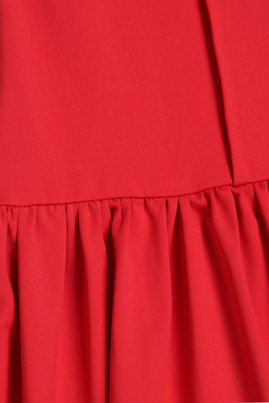 Ruffled Flutter Sleeve Ruched Dress Lavish Daily