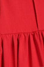 Ruffled Flutter Sleeve Ruched Dress Lavish Daily