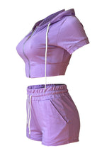 Crop Top Hoodie Short Set Lavish Daily