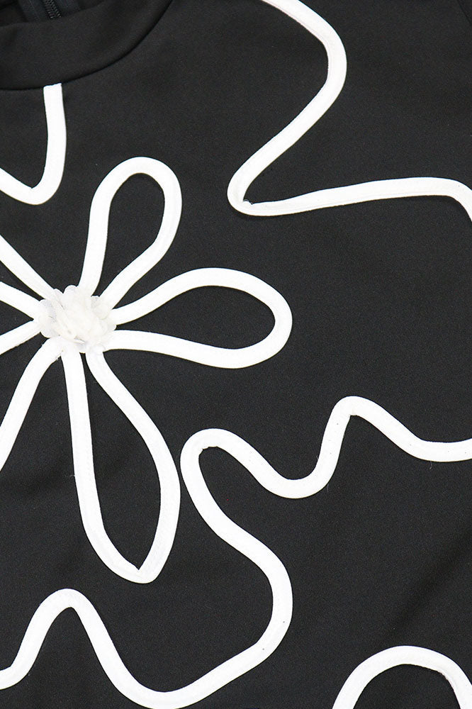 Round Neck Slim Sleeveless Floral Print Jumpsuit Lavish Daily