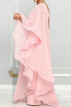 One Shoulder Ruffle Jumpsuits Lavish Daily