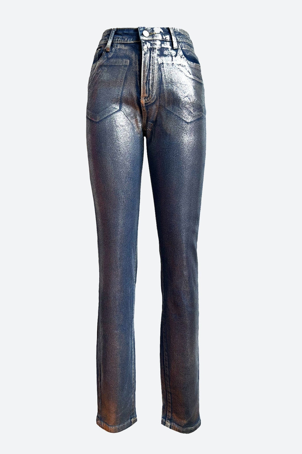 Lustrous Silver Jeans Lavish Daily