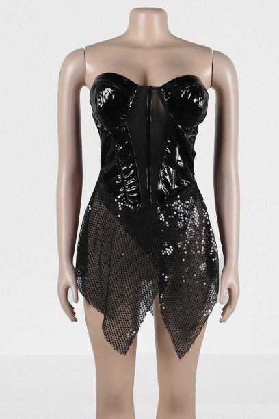 Sequin Mini Dress Lavish Daily