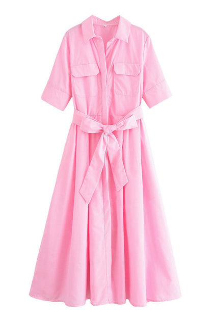 Waist Slimming Shirt Dress Lavish Daily