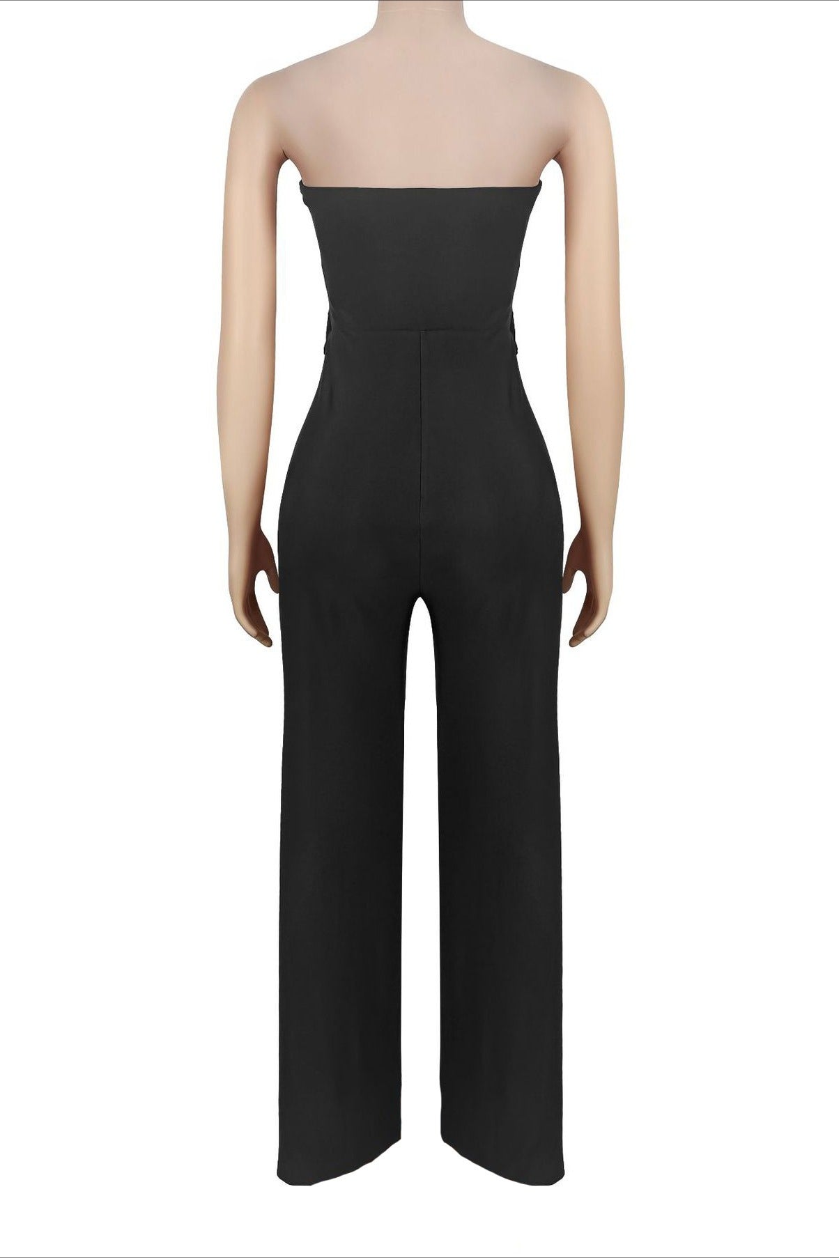 Cutout Bandeau Wide-Leg Jumpsuit Lavish Daily