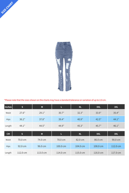 All Laced Up Mid-Rise Bootcut Jeans Lavish Daily