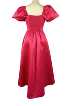 Square Neck Puff Sleeve Midi Dress Lavish Daily