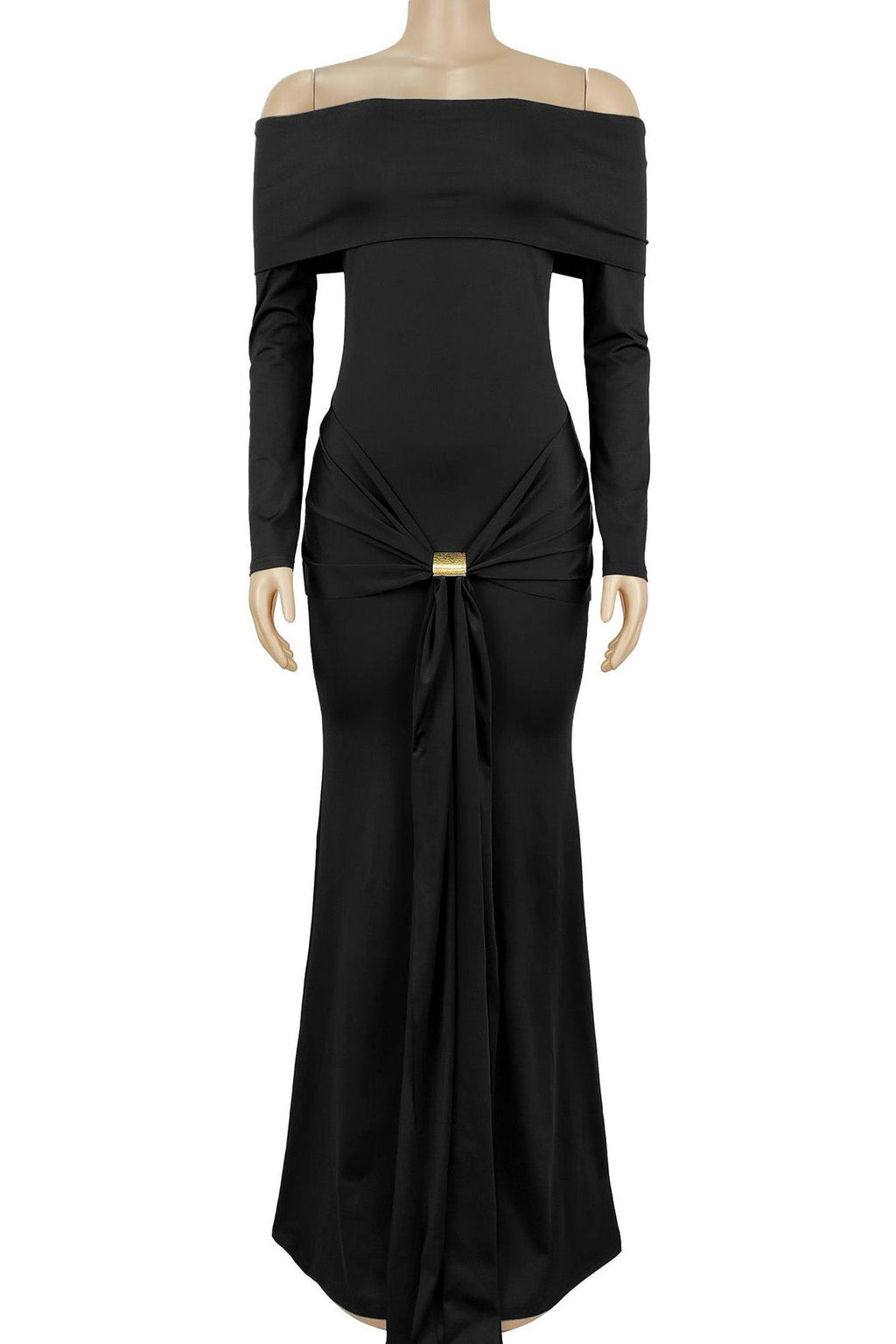 Off-Shoulder Bodycon Dress – Elegant Fit Lavish Daily