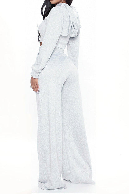 Casual Hoodie & Tank Top 3-Piece Set Lavish Daily
