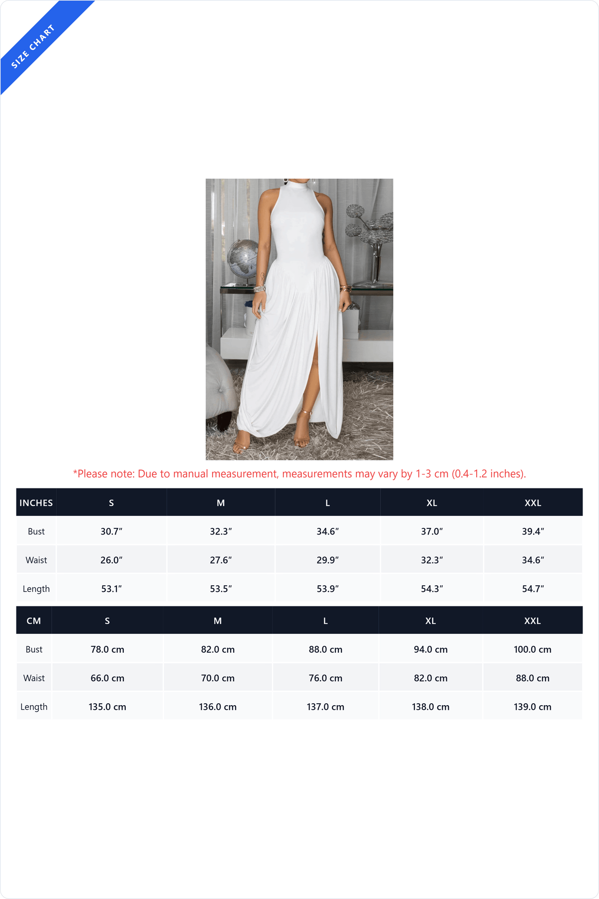 Drop Waist Slit Maxi Dress Lavish Daily