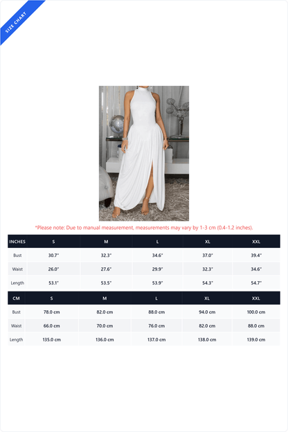 Drop Waist Slit Maxi Dress Lavish Daily