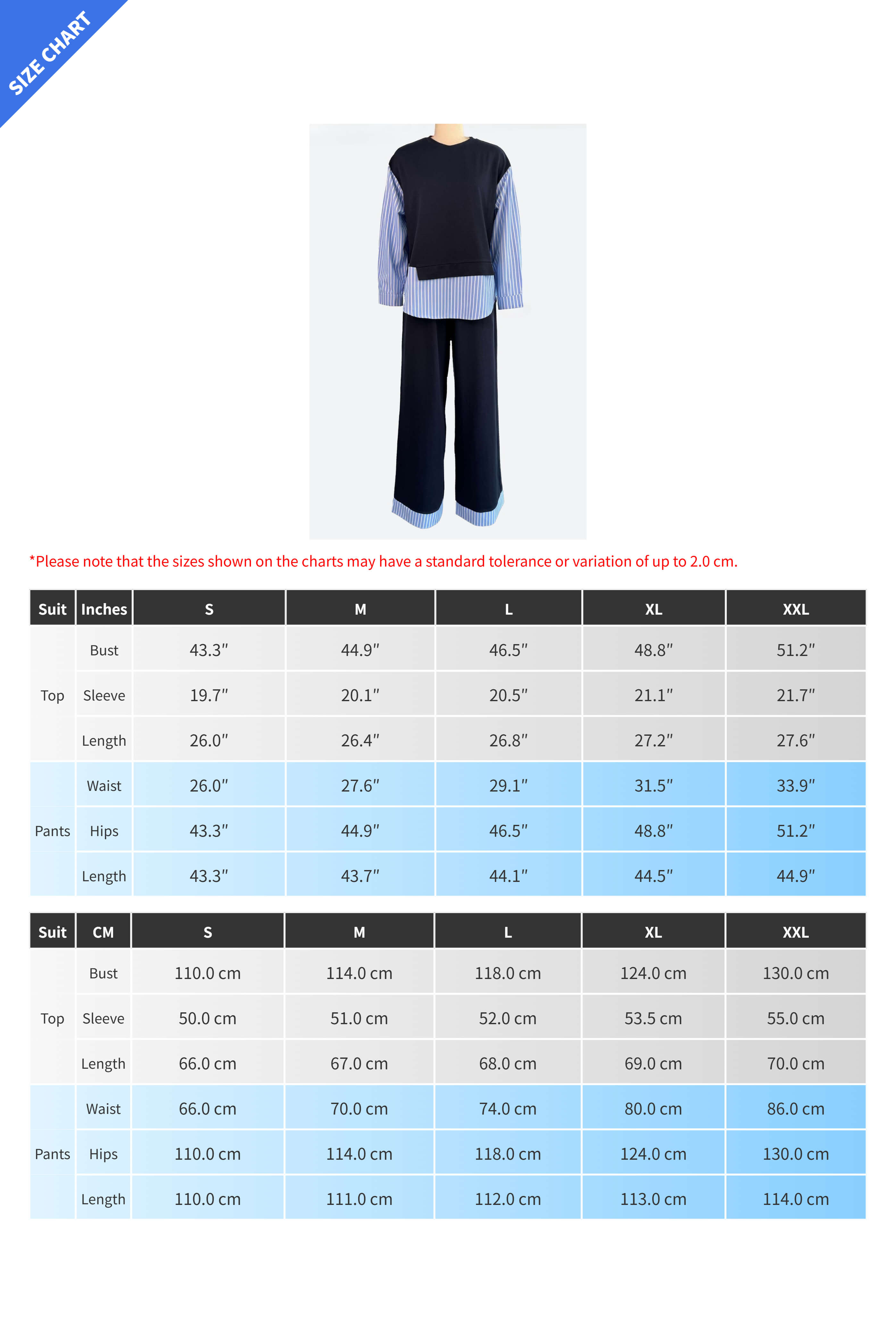 Striped Patchwork Top and High Waist Pants Set Lavish Daily