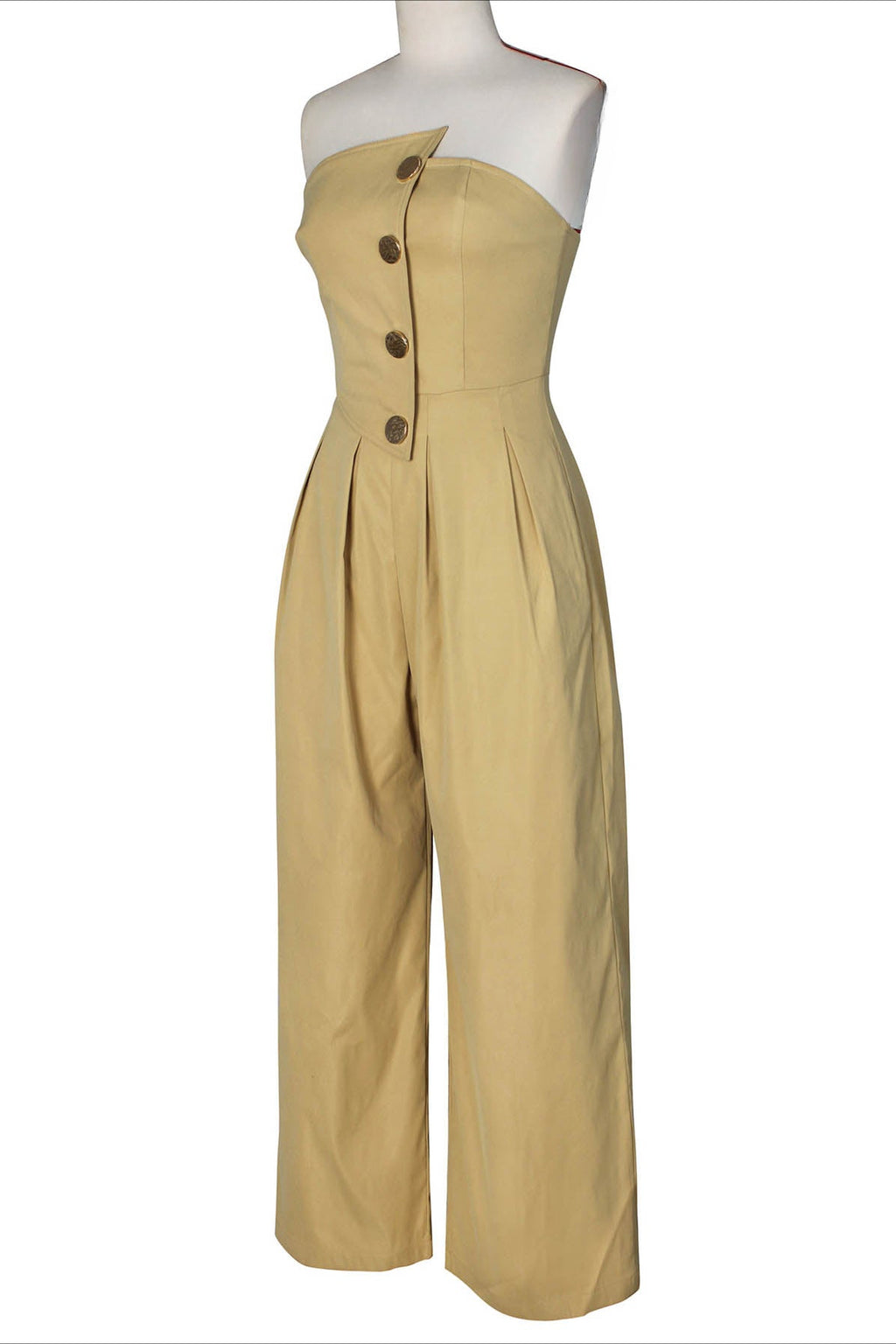 Strapless Wide-Leg Jumpsuit Lavish Daily