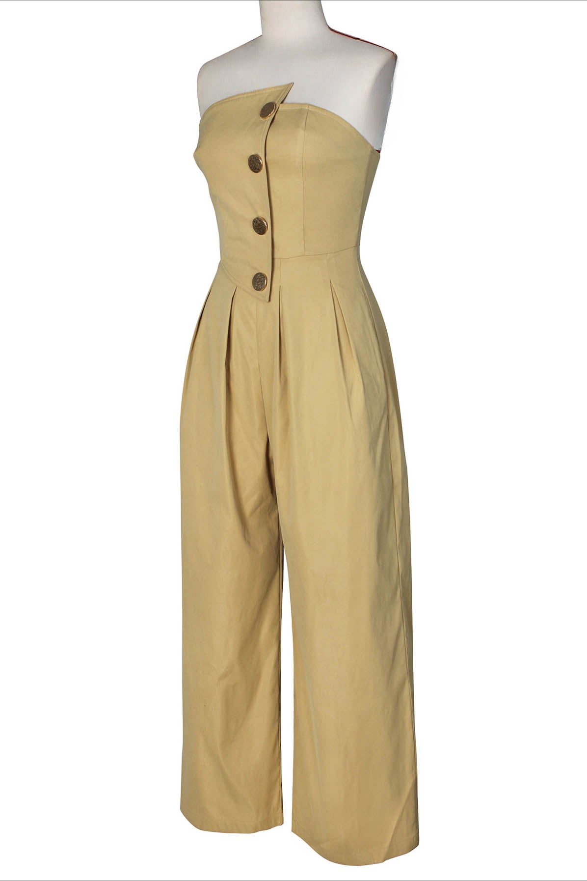 Strapless Wide-Leg Jumpsuit Lavish Daily