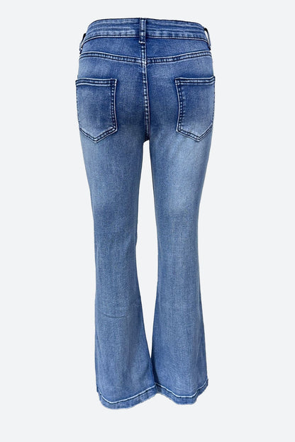 Vintage Denim Flare Leg Jeans Lavish Daily