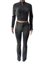 Stretch Denim Jacket and Shorts Set Lavish Daily