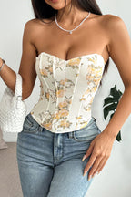 Floral Corset Top Lavish Daily