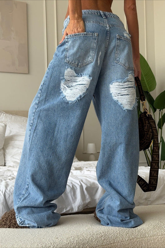 Baggy Wide Leg Denim Jeans Lavish Daily