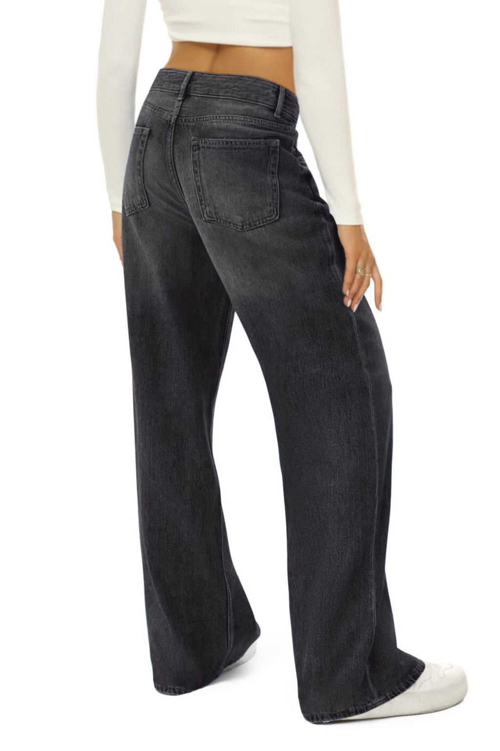 Classic High Waist Straight Denim Pants Lavish Daily