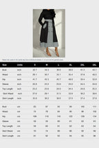 Mock-Neck Tee & Plaid Combo Skirt Set Lavish Daily