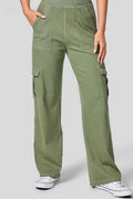 High Rise Wide Leg Cargo Jeans Lavish Daily