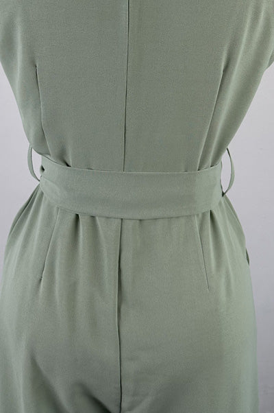 Collared Wide Leg Jumpsuit Lavish Daily