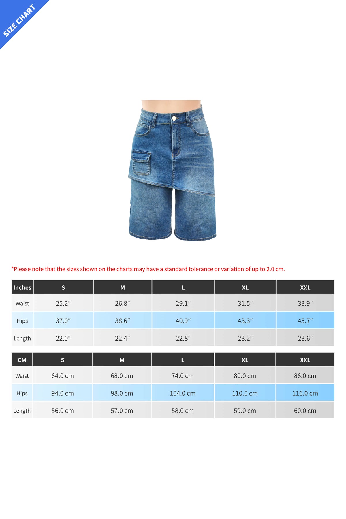Layered Baggy Denim Skort Shorts Lavish Daily