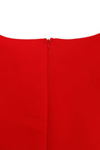 Off-Shoulder Ruffle Fit & Flare Midi Dress Lavish Daily