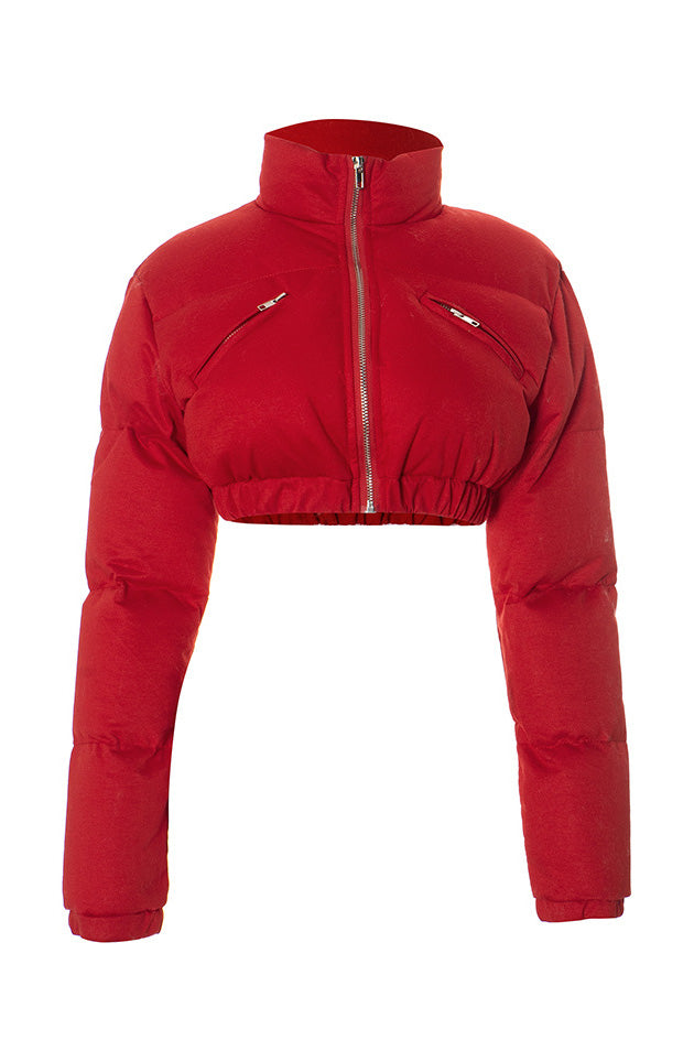 Cropped Puffer Jacket Lavish Daily