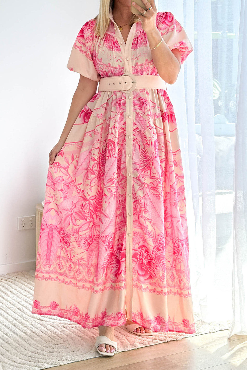 Tiered Ruffle Maxi Dress Lavish Daily