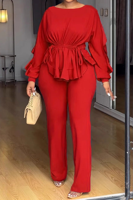 Elegant Drawstring Slim Fit 2-Piece Set Lavish Daily