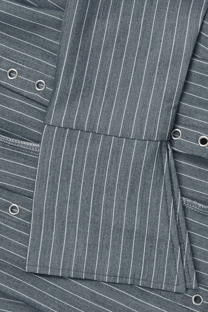 Striped Tie Front Shirt & Shorts Set Lavish Daily