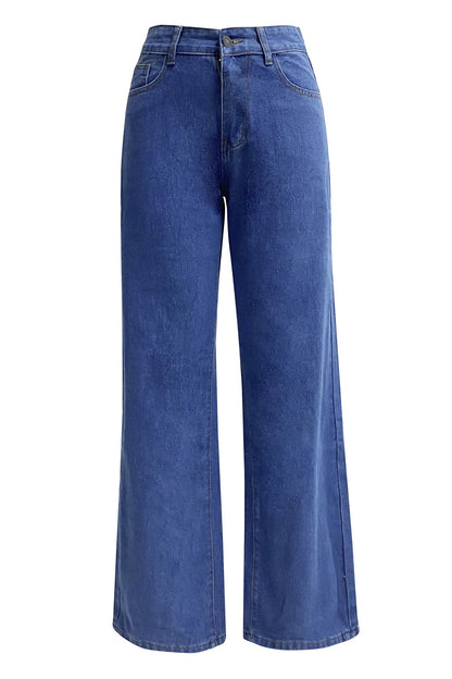 Straight Leg Long Jeans Lavish Daily